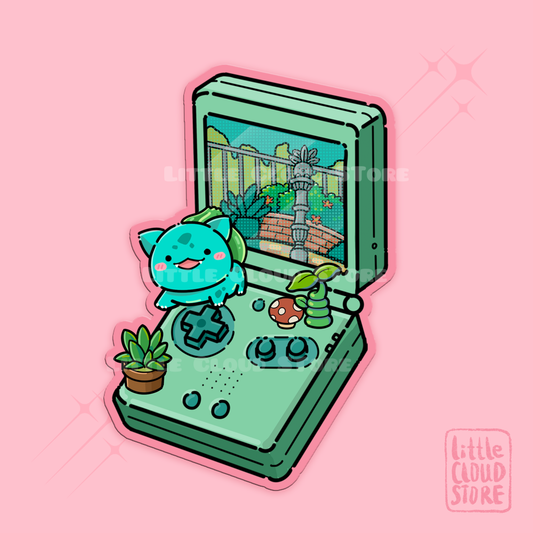 Bulbasaur Flip Console Vinyl Sticker