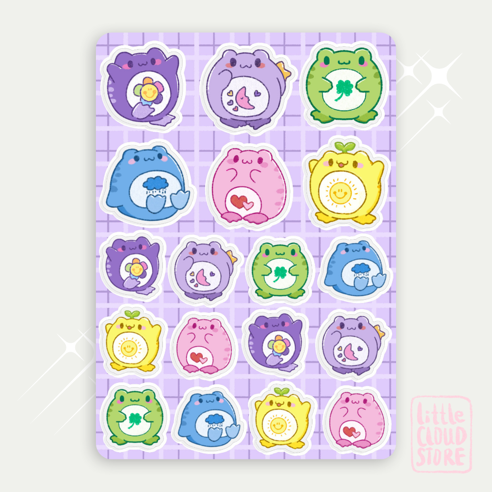 Carefrogs Sticker Sheet