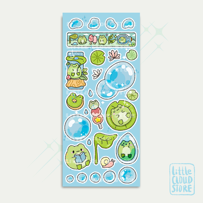 Self Care Funshine Frog Sticker Sheet