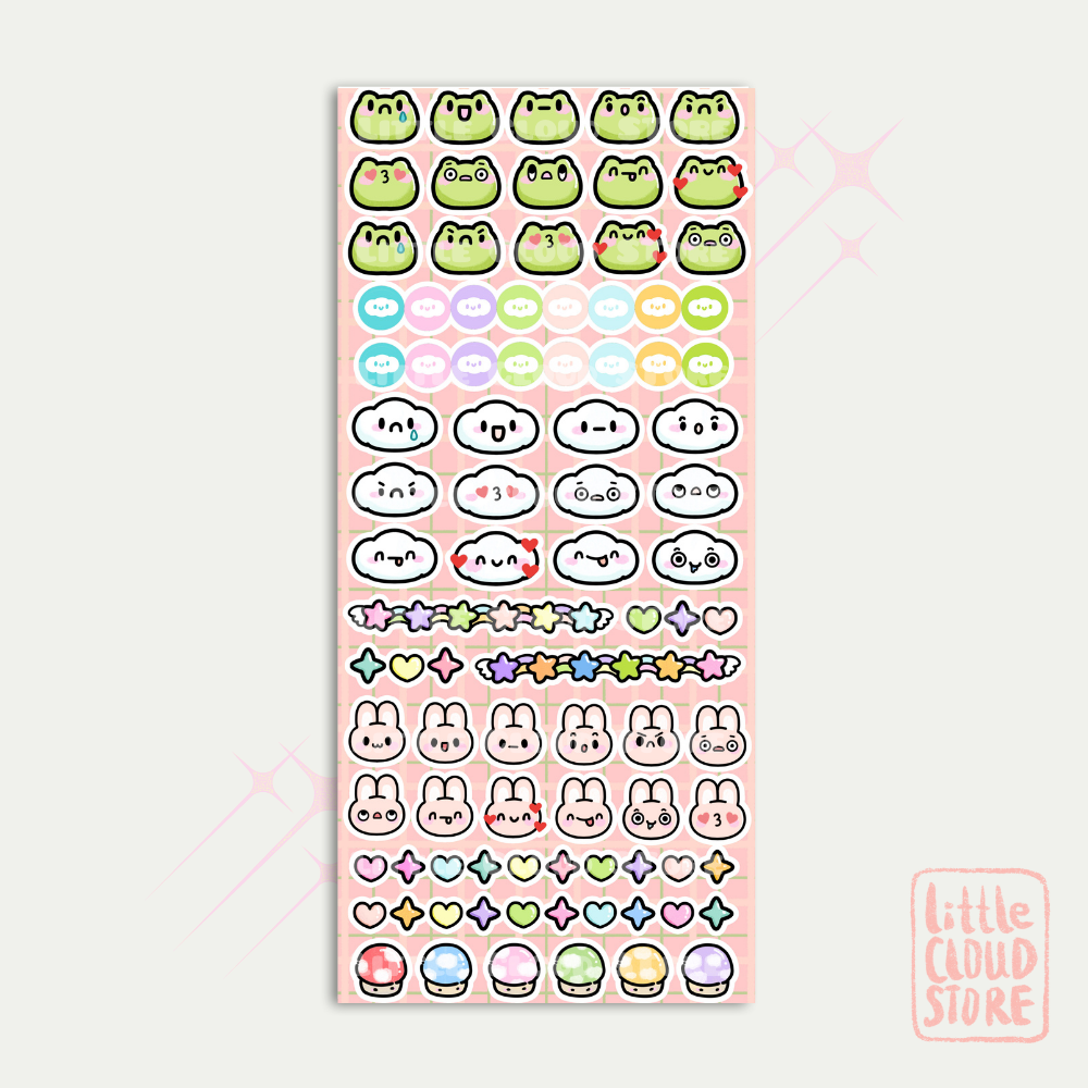 Little Cloud Emotions Planner Stickers