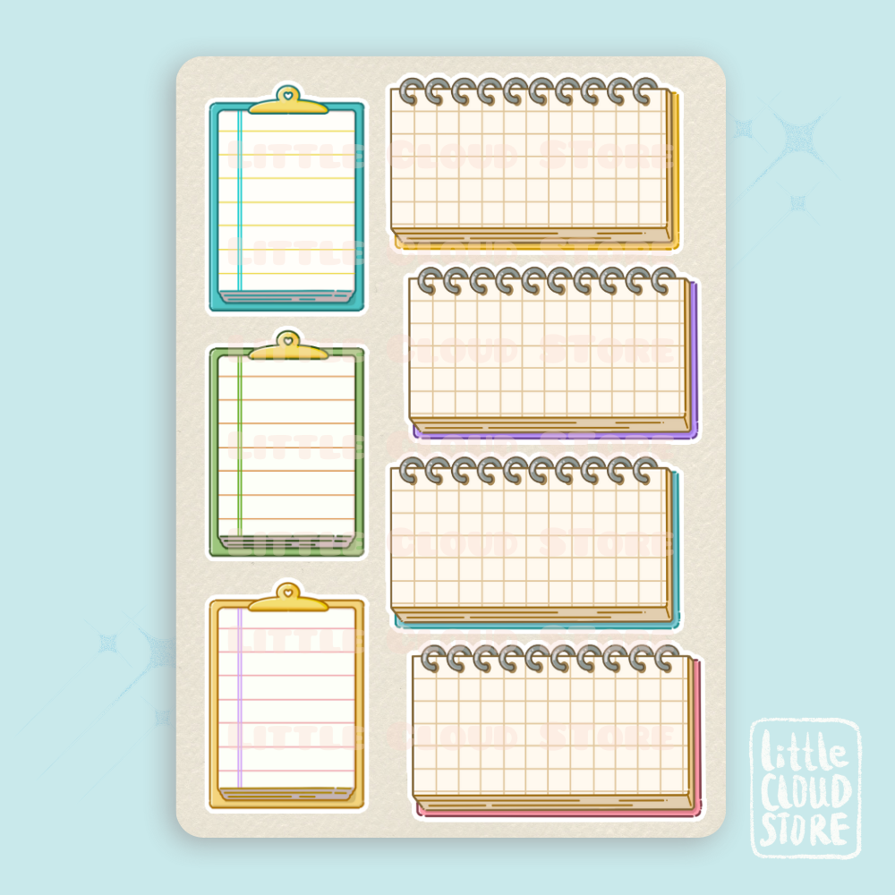 Planner labels Clipboards & Notebooks